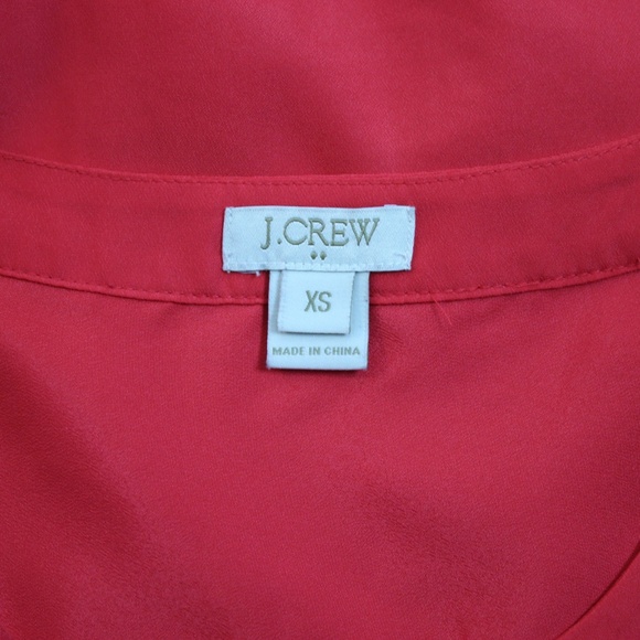 J.CREW Red Drapey Sleeveless Blouse Top XS - Picture 4 of 6